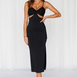 *NWT* Hello Molly - Midnight Rush Midi Dress, Black
